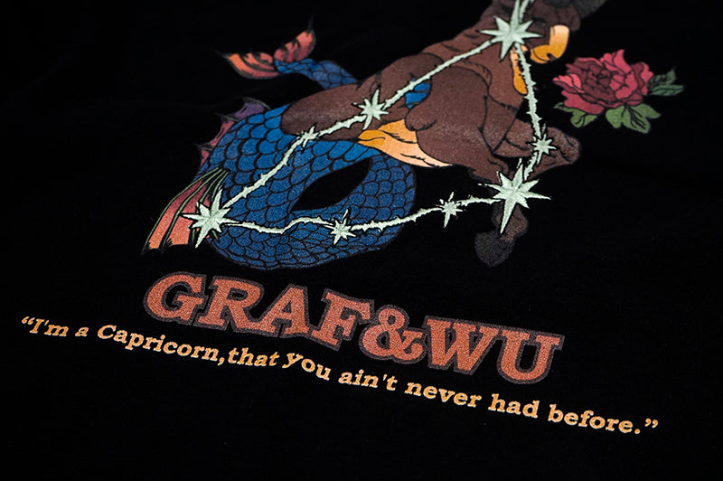 GRAF&WU 12 Signs Rap Lyrics Embroidery Print Long-sleeved Shirt