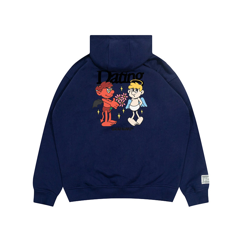 GRAF&WU 9 Relationships Love Family Friend Fleece Hoodie