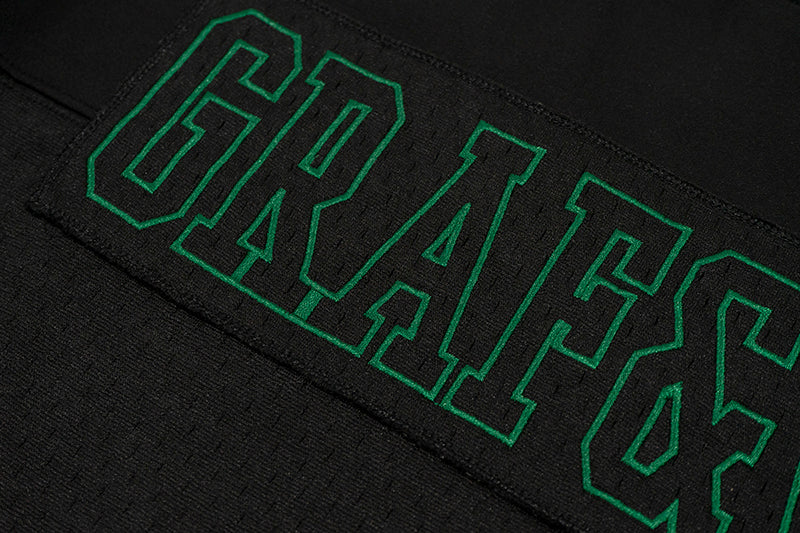 GRAF&WU T-shirt【Football Club】Floral Embroidery Short Sleeve Ice Hockey Sports Mesh Jersey Men's Breathable Cool Summer Short Sleeves