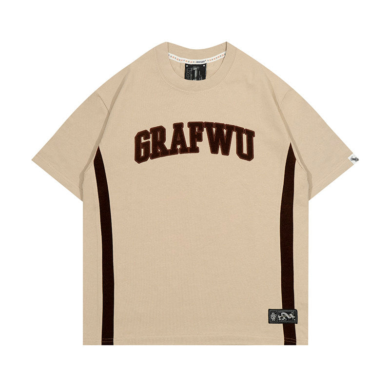 GRAF&WU Brand Letter Fashion Streetwear T-shirt
