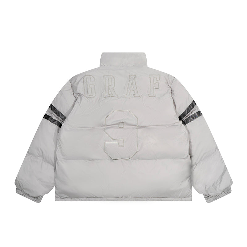 GRAF&WU Blokecore Floral Embroidery Thick Cotton-padded Coat