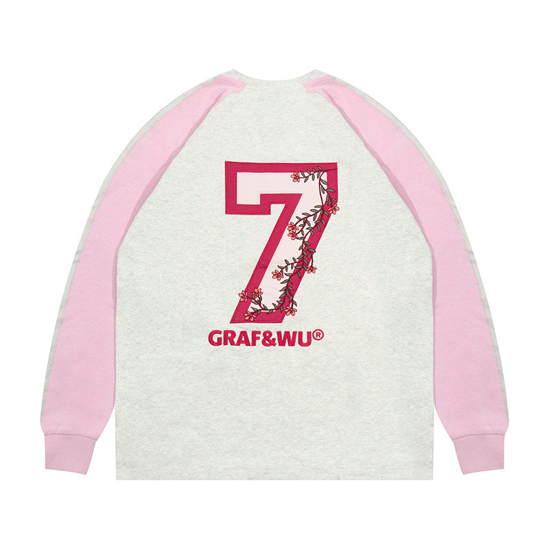 GRAF&WU Football Club Bloke core Floral Embroidery Long-Sleeve T-Shirt