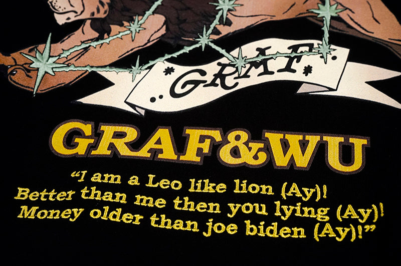 GRAF&WU 12 Constellation Rap Lyrics Embroidery Print Hoodie