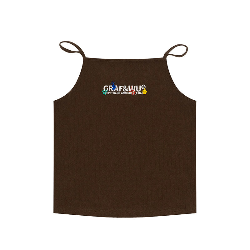 GRAF&WU Y2K Hot Girl Retro Cropped Tank Top