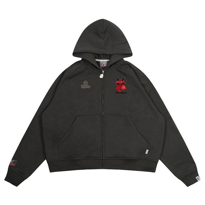 GRAF&WU Halloween Medusa Fairy Zombie Kappa Cute Ghost Zip-up Hoodie