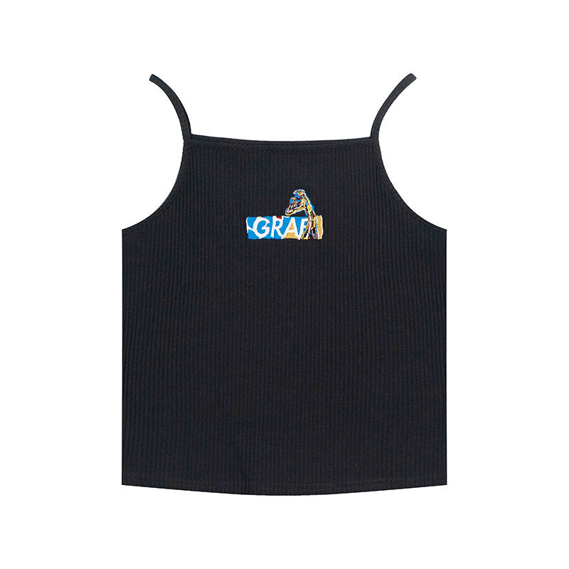 GRAF&WU Y2K Hot Girl Retro Cropped Tank Top