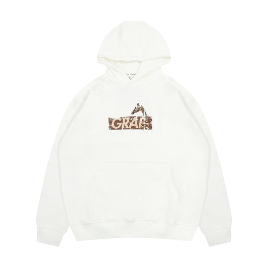 GRAF&WU Giraffe Graphic Fashion Distressed Vintage Hoodie