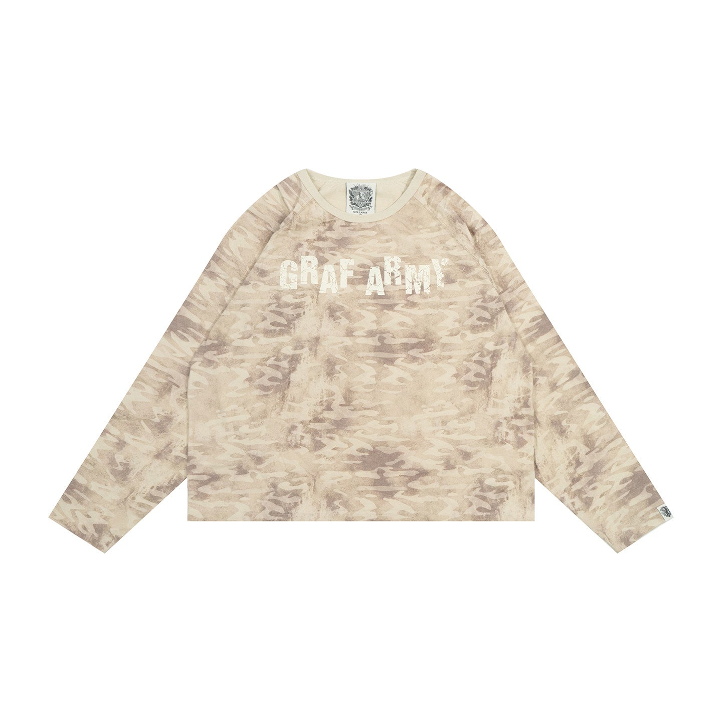 GRAF&WU Vintage Finish Camouflage Thin Long-sleeve Shirt