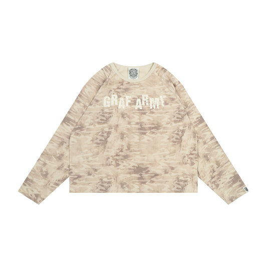 GRAF&WU Vintage Finish Camouflage Thin Long-sleeve Shirt