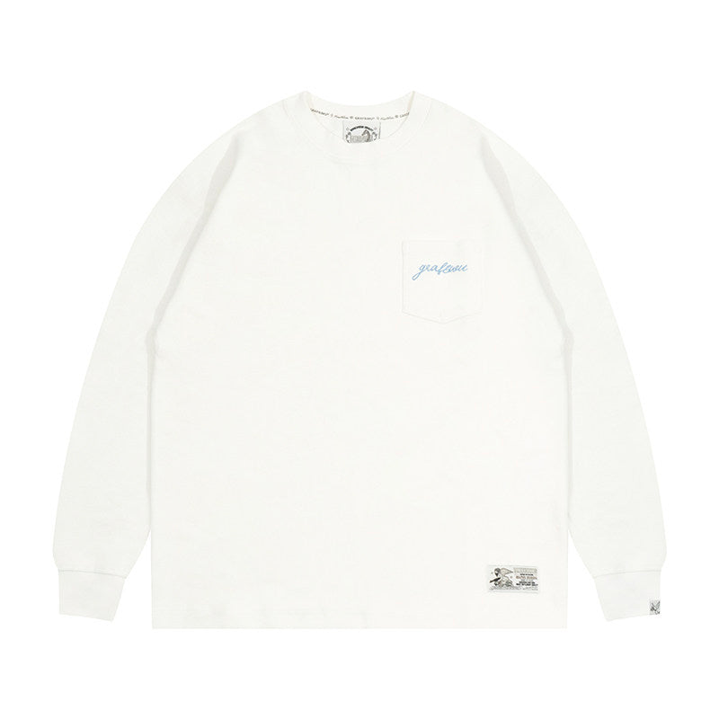GRAF&WU Clean Fit Basic Cotton Long-sleeved T-shirt