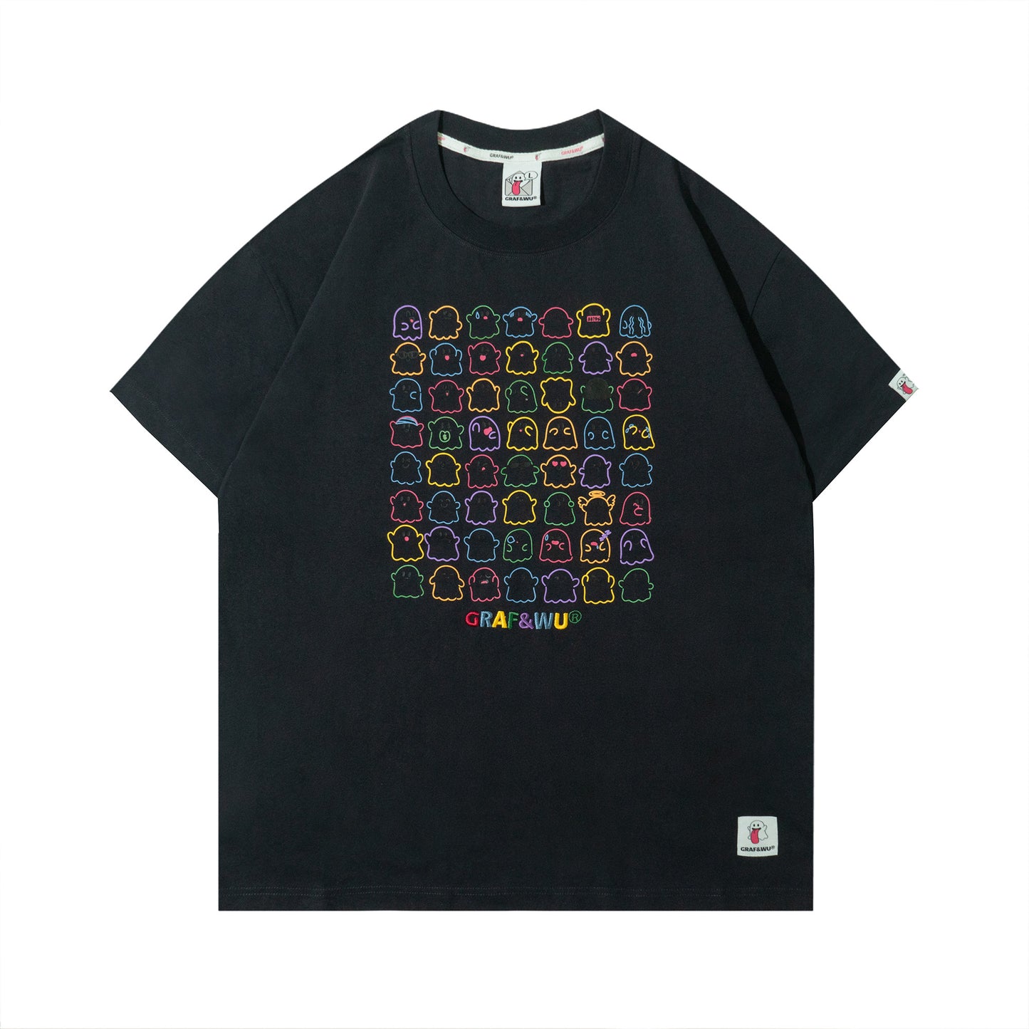 GRAF&WU New 56 Different Cute Ghost Print T-shirts