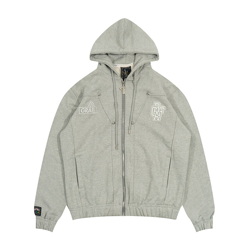 GRAF&WU Lumberjack Streetwear Oversize Zip-up Hoodie