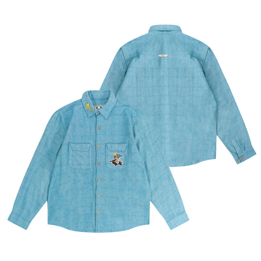 GRAF&WU AK Angel Linen-Cotton Cozy Shirt
