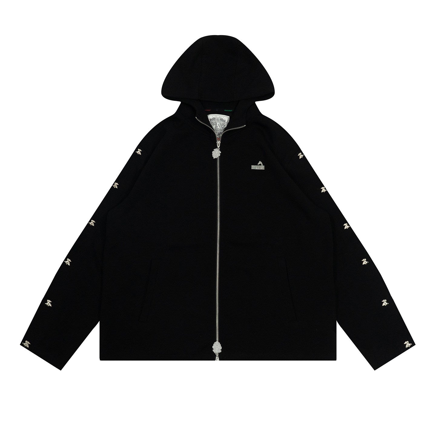 GRAF&WU AK47 Angel Metal Button Fashion Tear Away Hoodie