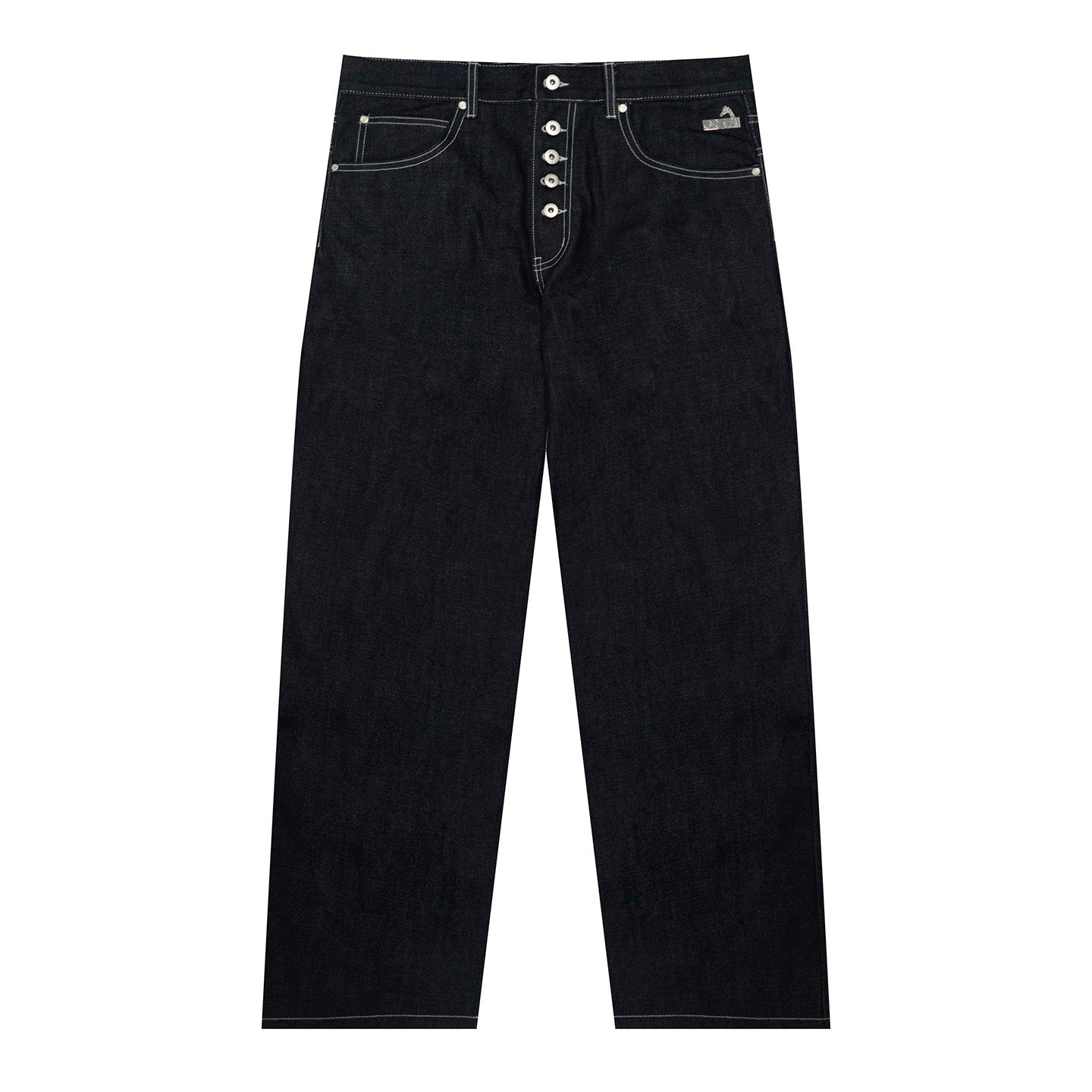 GRAF&WU Fashion Letter Embroidery Casual Baggy Cargo Jeans