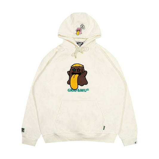 GRAF&WU New School Rapper BooGhost Design Fleece Hoodie
