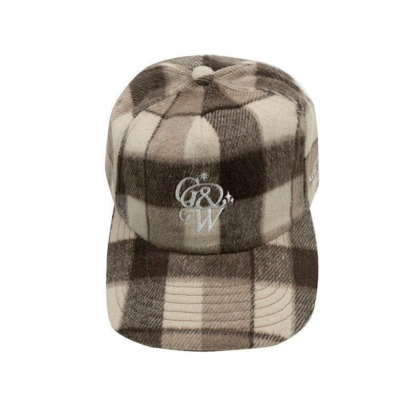 GRAF&WU 3D Embroidered Retro Wool Baseball Cap