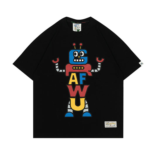 GRAF&WU Robot Pattern design T-shirts