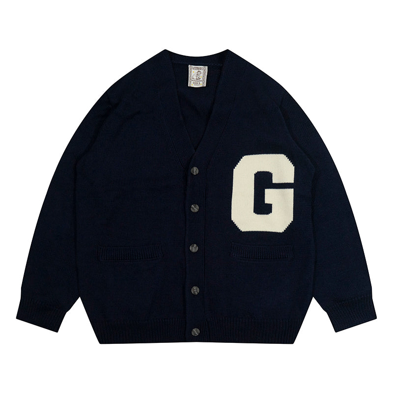 GRAF&WU Winter Vibe Wool Letter man Sweater Knitwear