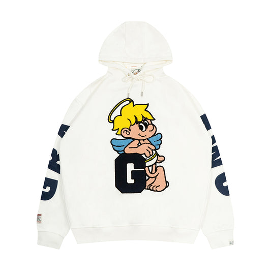 GRAF&WU Angel G Devil W Towel Embroidery Hoodie