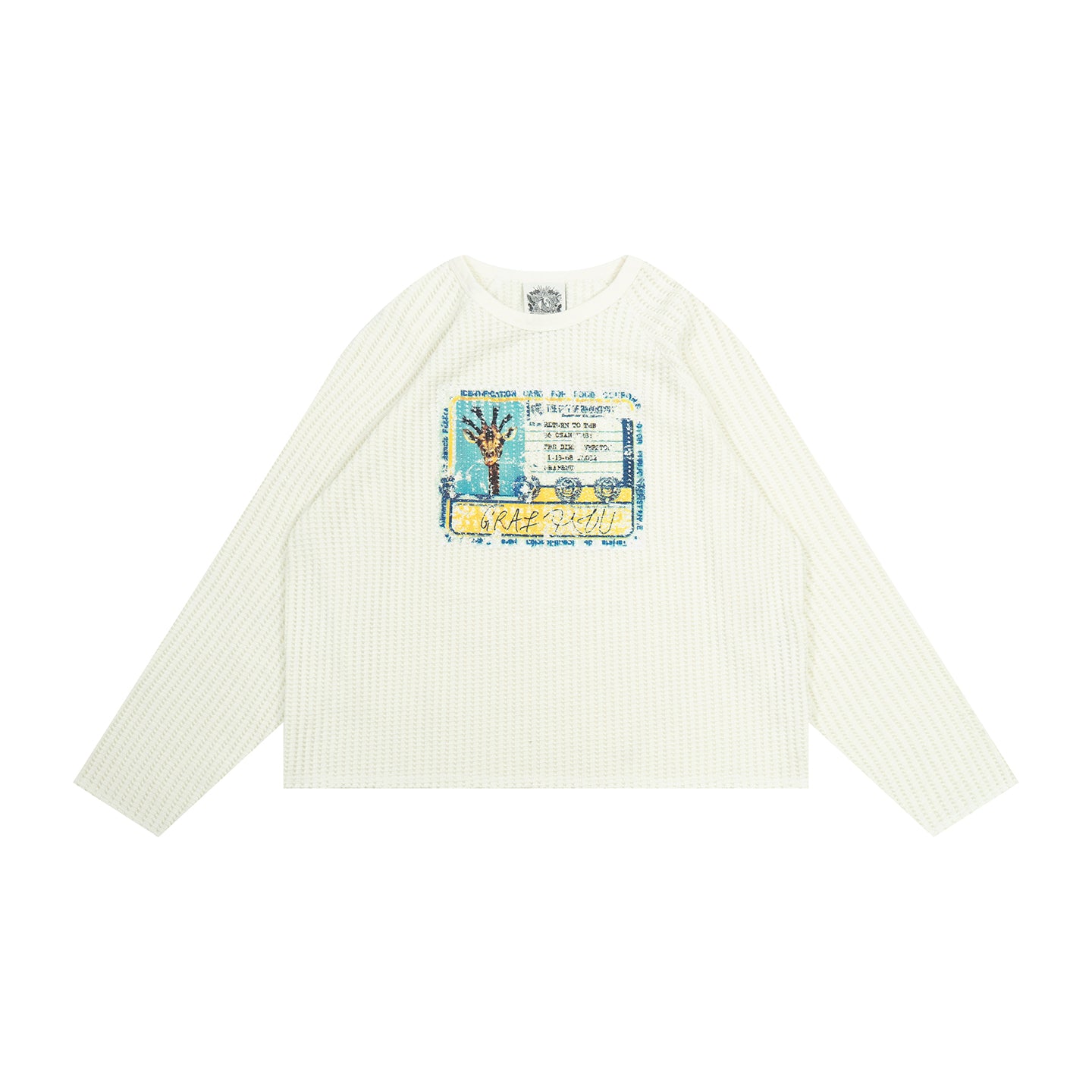 GRAF&WU Tribute Ol Dreadlocks ID Giraffe Frayed Long-sleeved Shirts