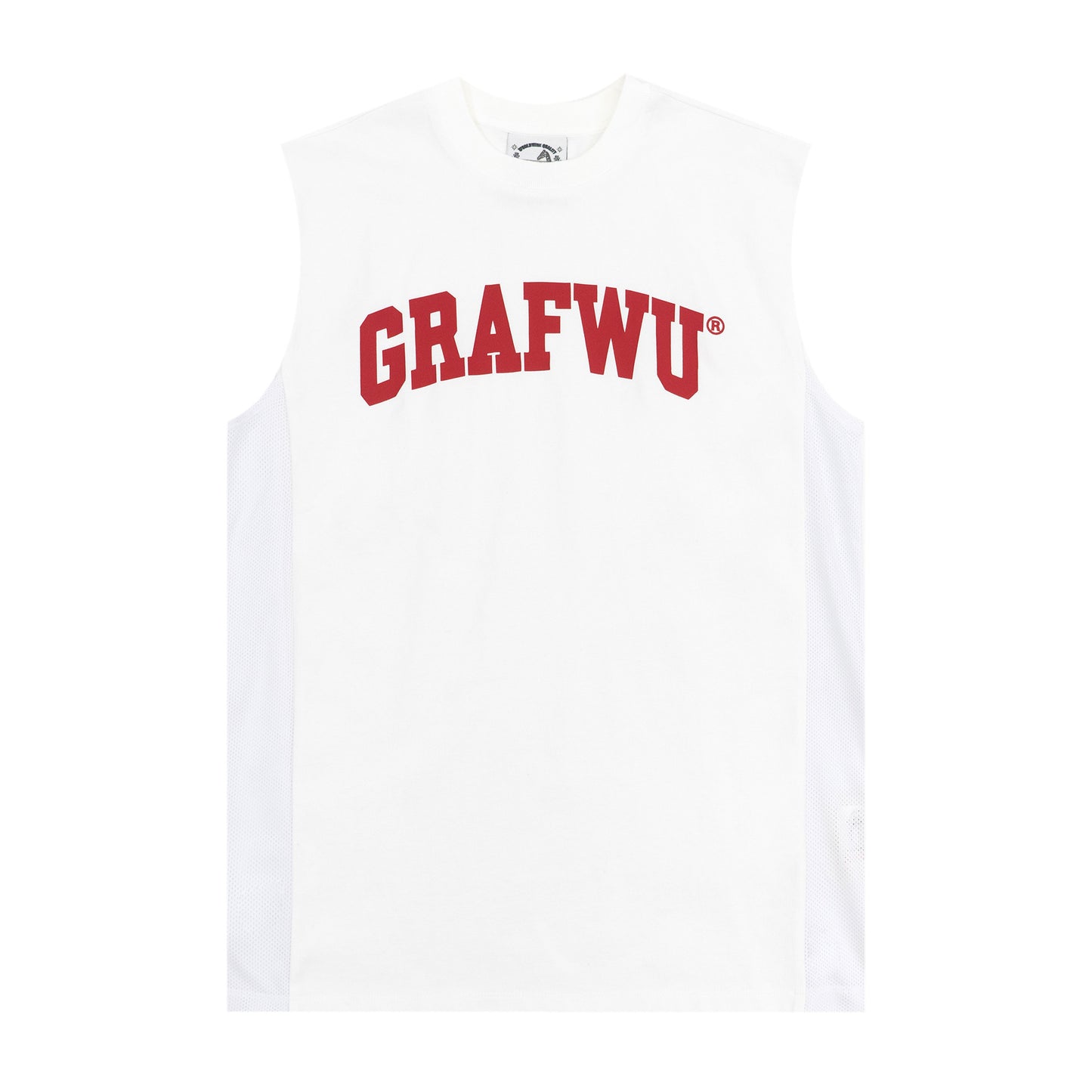 GRAF&WU Mesh Design Cotton Tank Top – Sports Streetwear Sleeveless Tee