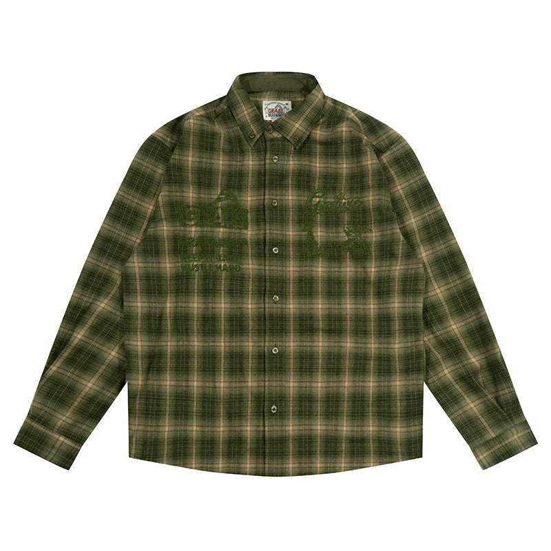 GRAF&WU Brand Logo Embroidered Street Shirt