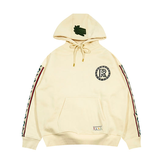 GRAF&WU Intellectual Property Flowers Embroidered Fleece Hoodie