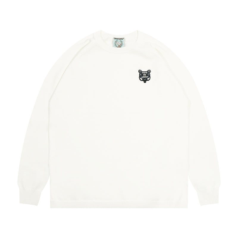 GRAF&WU Embroidered Trust In GRAF Inner Pullover Sweater