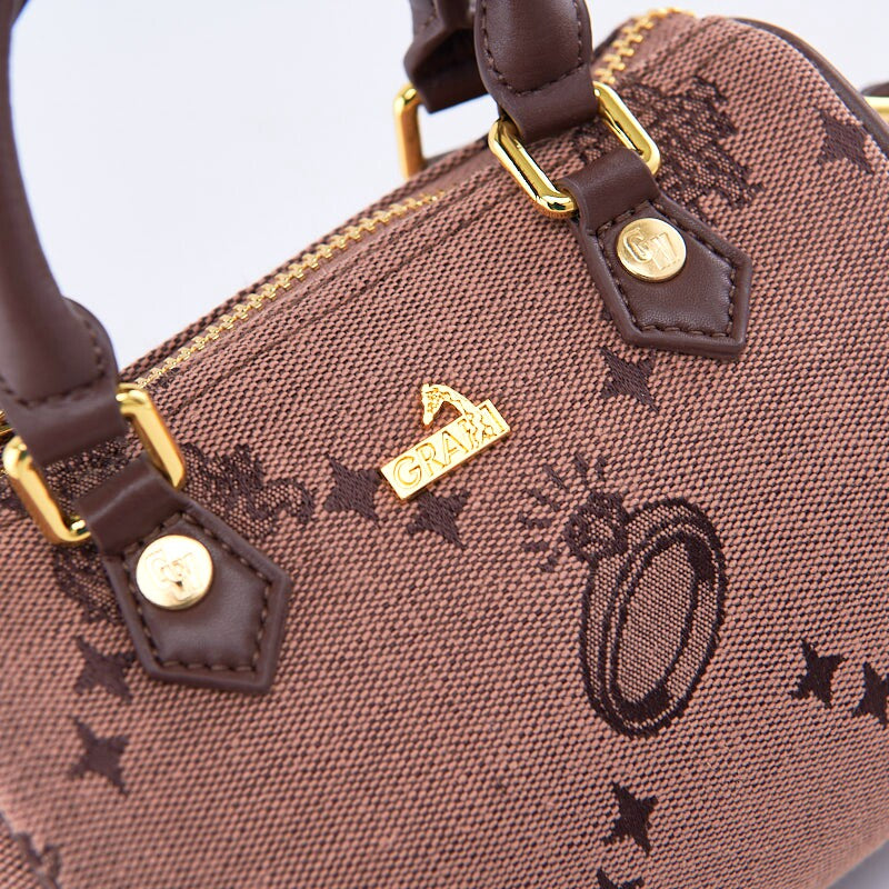 GRAF&WU Project Paisley Denim Crossbody Bag Angel Pattern Small Tote Bag
