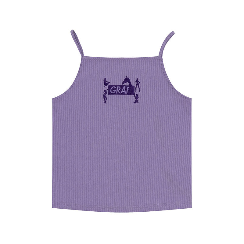 GRAF&WU Y2K Hot Girl Retro Cropped Tank Top