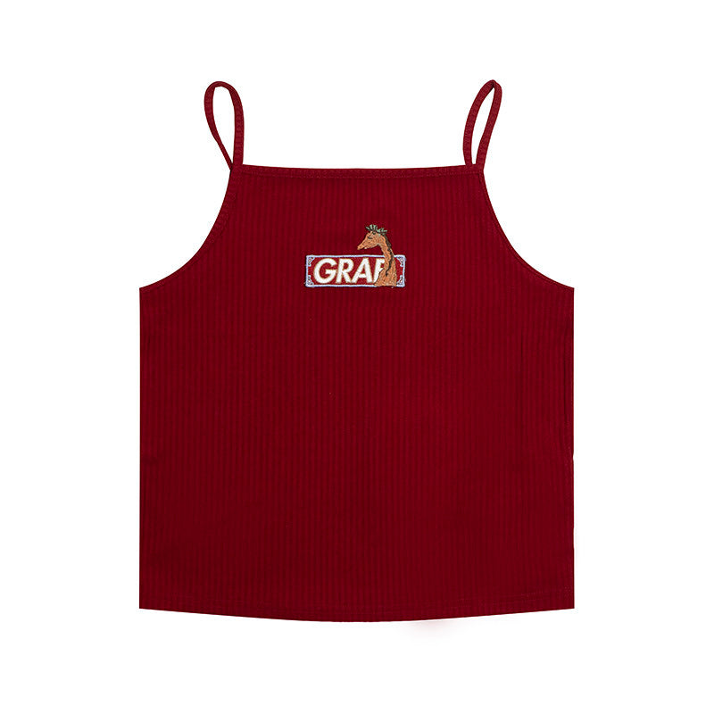 GRAF&WU Y2K Hot Girl Retro Cropped Tank Top