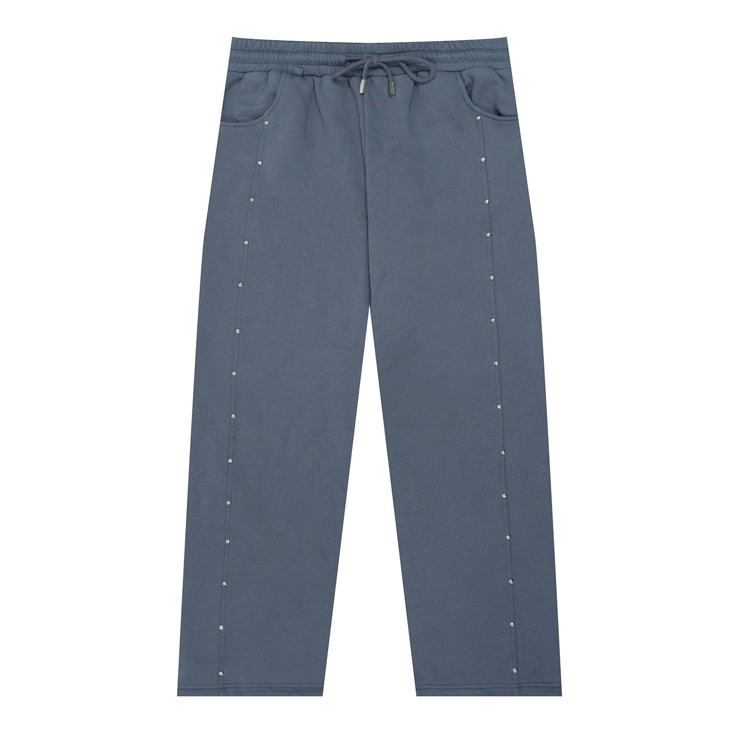 GRAF&WU Studded Design Streetwear Casual Fleece Trousers