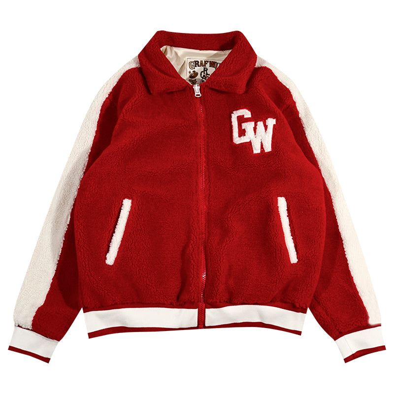 GRAF&WU Polar Fleece Coat Extra Thick Warm Unisex Jacket