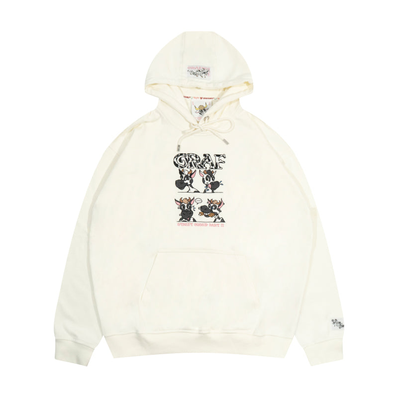 GRAF&WU Street Gossip Series Angel Bunny Doberman Hoodie