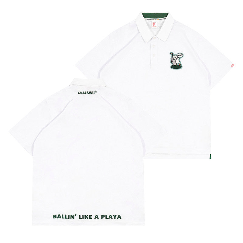 GRAF&WU Ballin BooGhost Golf Cute Ghost 2.0 Polo T-Shirt