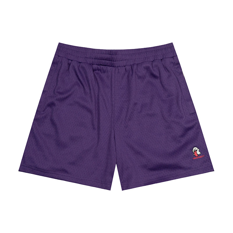 GRAFWU OG Cute Ghost Loose Mesh Sports Shorts