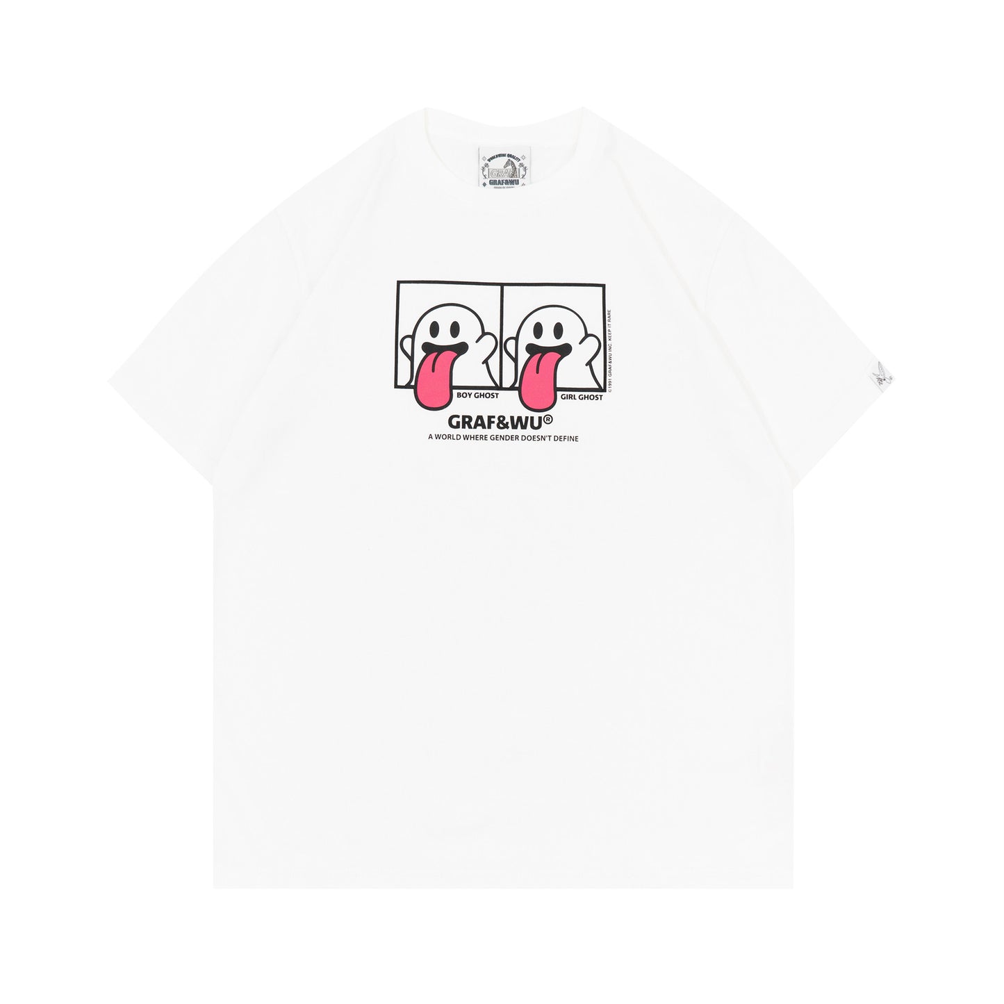 GRAF&WU Fahion Classic OG Booghost Graphic T-shirt