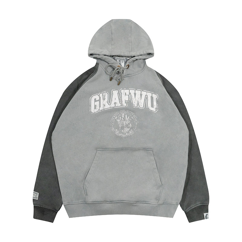 GRAF&WU Break to Build Cracked Letter Goddess Academy Oversized Hoodie