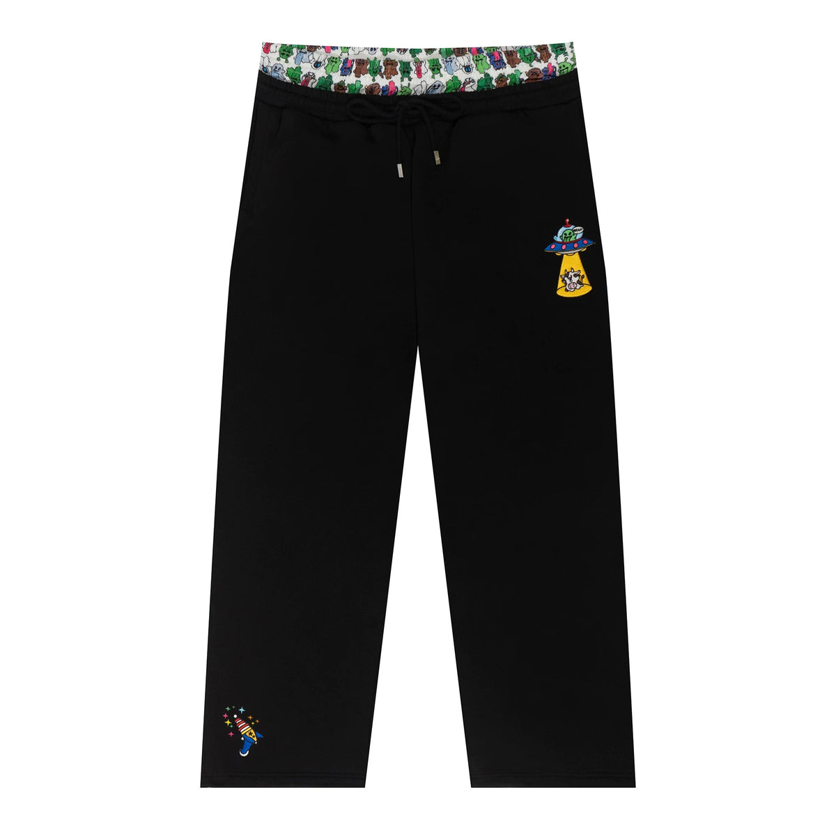 GRAF&WU Alien Booghost Double-Waistband Sweatpants