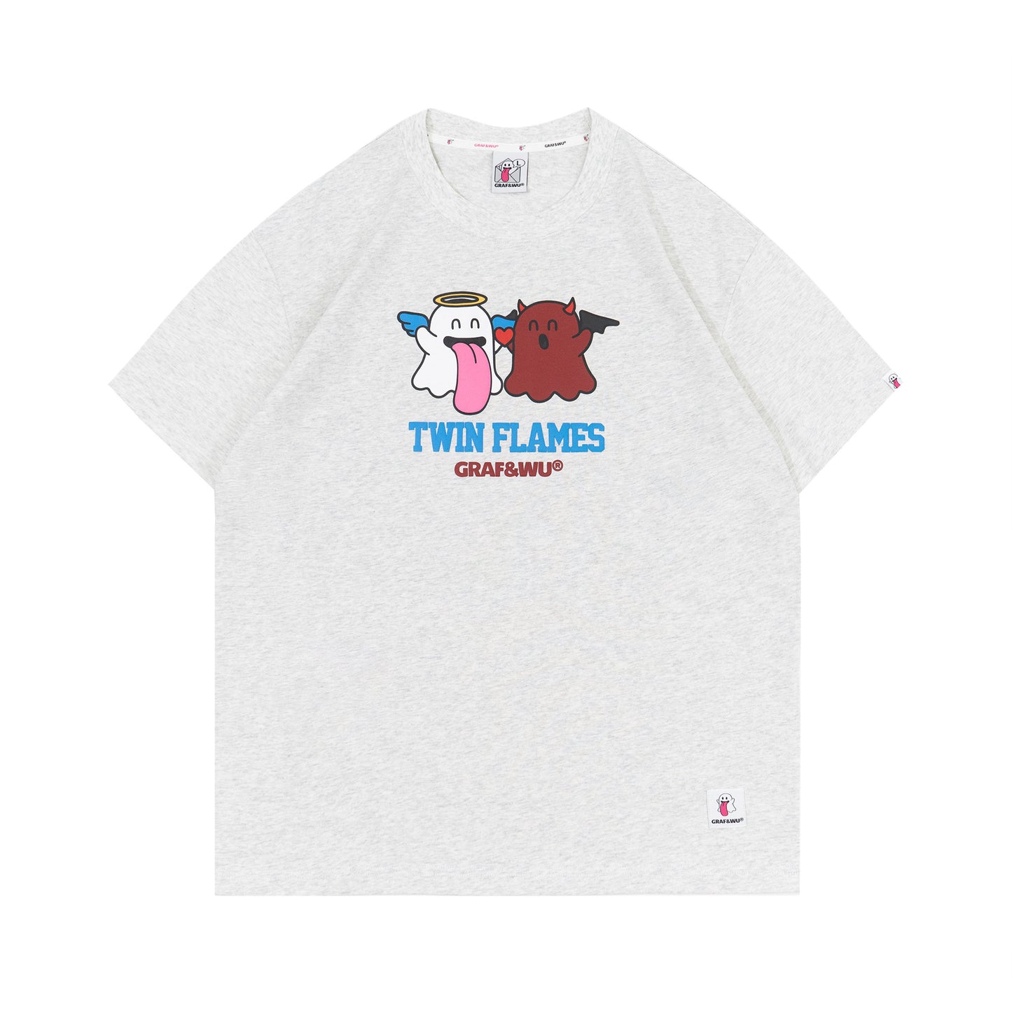GRAF&WU TwinFlames Soul Mirror Ghost Couple T-Shirt