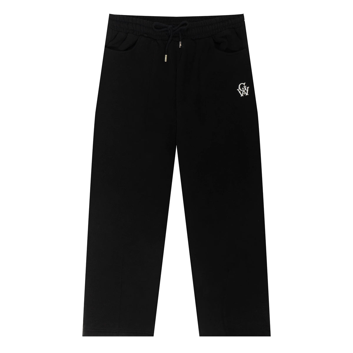 GRAF&WU Unisex Embroidered Cotton Fleece Sweatpants
