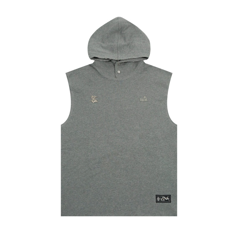 GRAFWU Brand Letter Embroidery Sleeveless