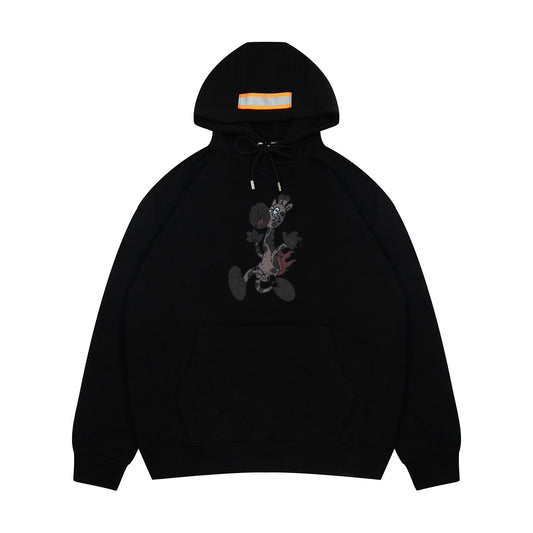 GRAF&WU Giraffe Butt On Fire Design Pattern Firefighting Hoodie