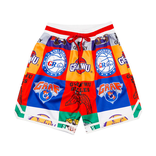 GRAF&WU Basketball Club Team Sports Loose Basketball Shorts