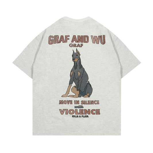 GRAF&WU Ivy Goddess Blessing Graphic Print Streetwear T-shirt
