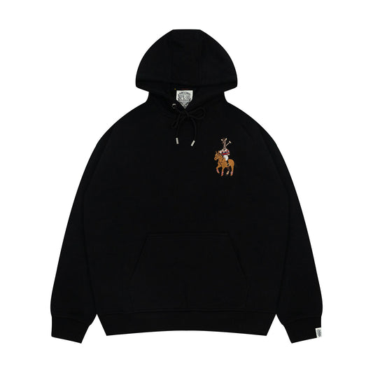 GRAF&WU Polo Sports Embroidered Graphic Hoodie