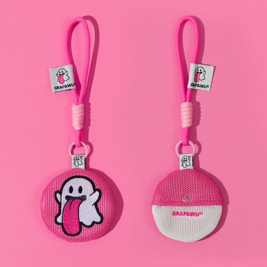 GRAF&WU OG Booghost Bluetooth Headphone Case Fashion Pink Coin Purse