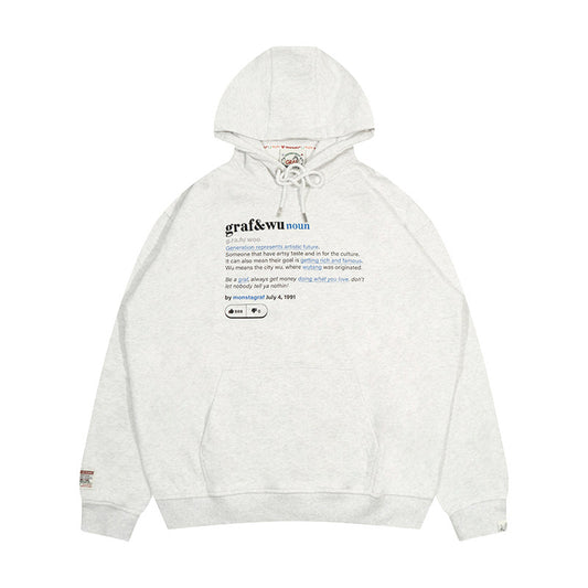 GRAF&WU Urban Dictionary Tribute To KDot Fleece Hoodies Streetwear Sweatshirts