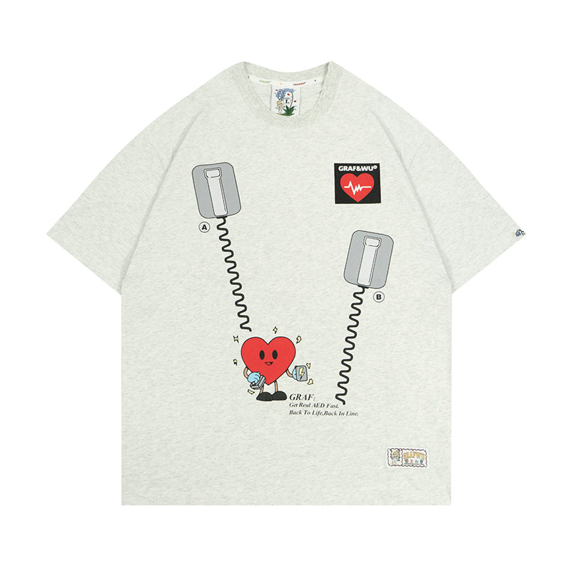 GRAFWU AED Save Your Life T-Shirts